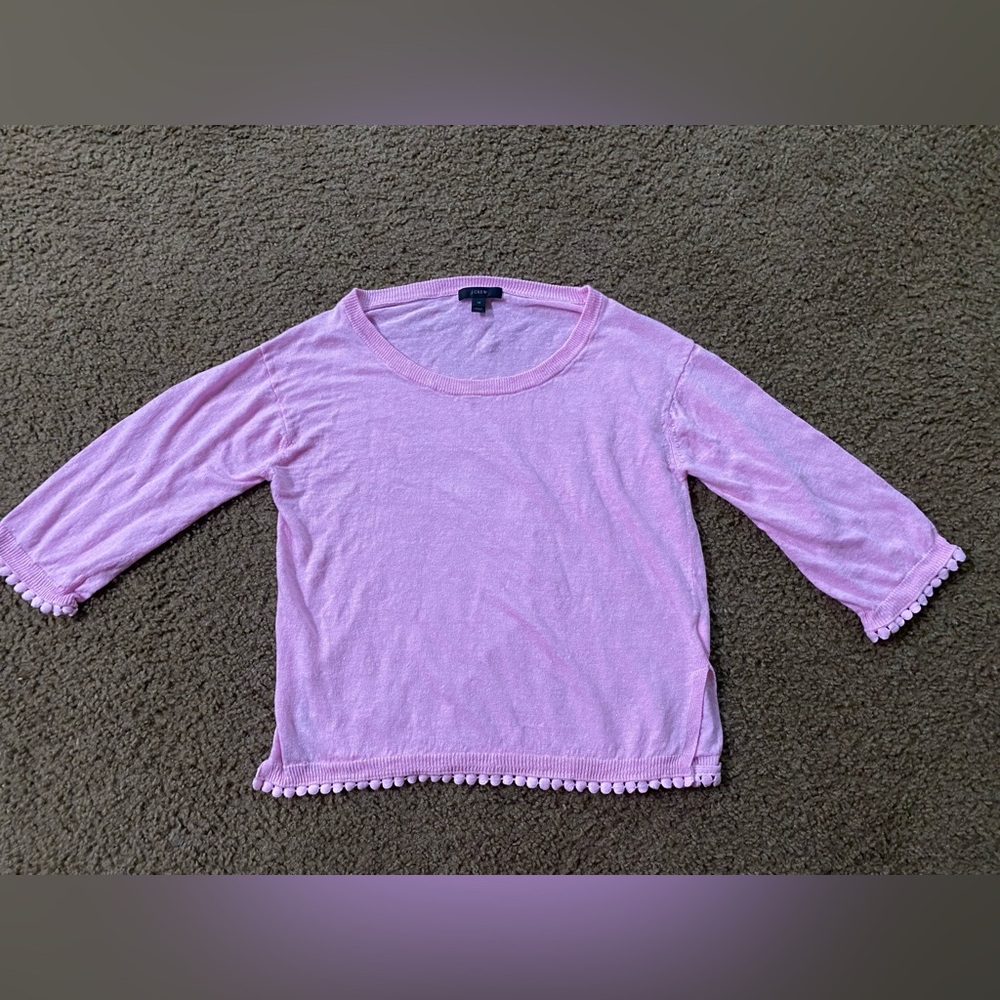 🌷J Crew light pink shirt size xs